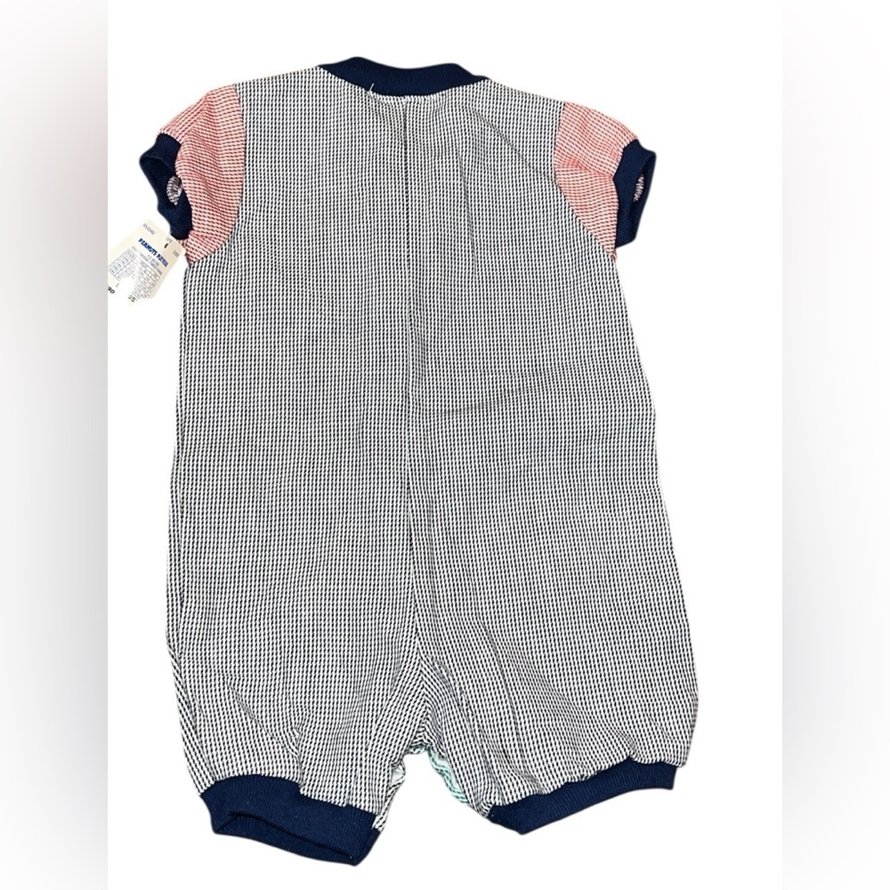 NWT Vintage 90's Peanuts Charlie Brown USA snap button baby romper . - Picture 2 of 5